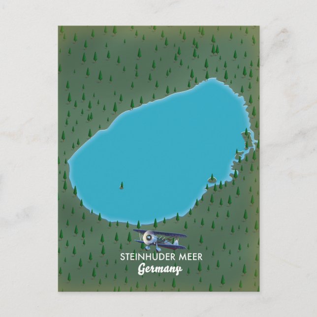 Steinhuder Meer Deutschland Karte (Vorderseite)
