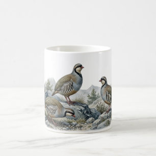 Steinhuhn ,Alectoris Graeca Jagdvögel Kaffeetasse