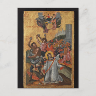 Steinigung des hl. Stephanus durch Philotheos Orth Postkarte