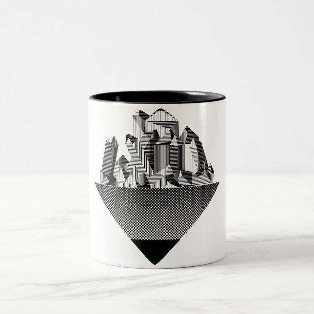 Steininsel-Tasse Zweifarbige Tasse (Mittel)