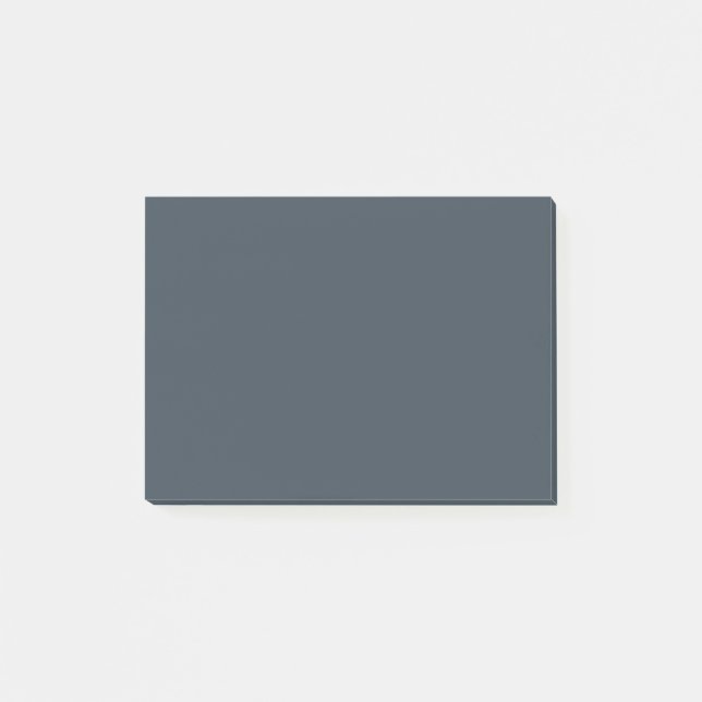 Steinkohlefarbe Post-it Klebezettel (Vorderseite)