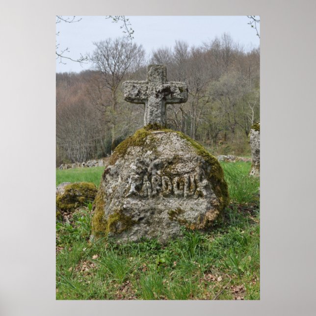 Steinkreuz von Saint Pardoux Poster (Vorne)