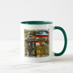 Steinlaterne und Torii-Tor Tasse