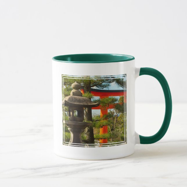 Steinlaterne und Torii-Tor Tasse (Rechts)