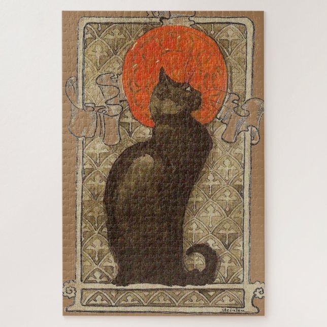Steinlein Cat Art Nouveau Werbung Tiere (Vertikal)