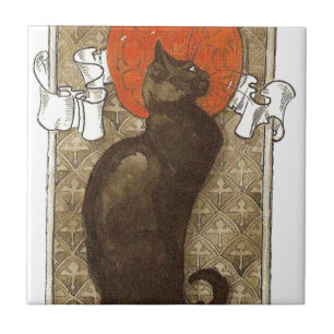 Steinleins Katze - Art Nouveau Fliese