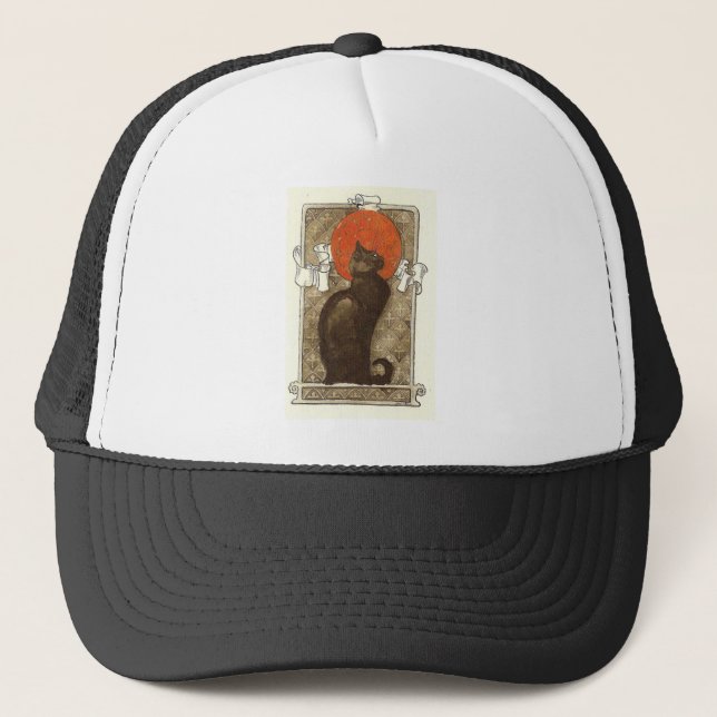 Steinleins Katze - Art Nouveau Truckerkappe (Vorderseite)