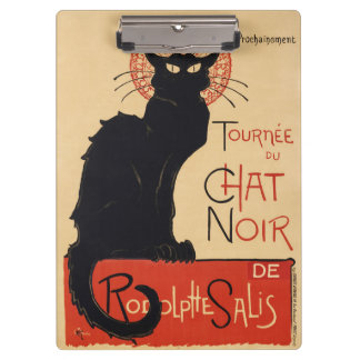 Steinlen Art Nouveau Chic Schwarze Katze Vintage D Klemmbrett