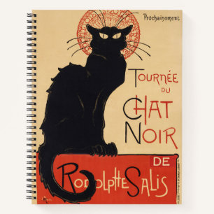 Steinlen Art Nouveau Chic Schwarze Katze Vintage D Notizbuch