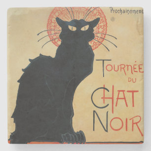 Steinlen Art Nouveau Tournee du Chat Noir Steinuntersetzer