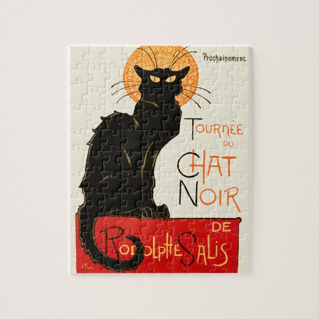 Steinlen Black Cat Classic Artwork (Vertikal)