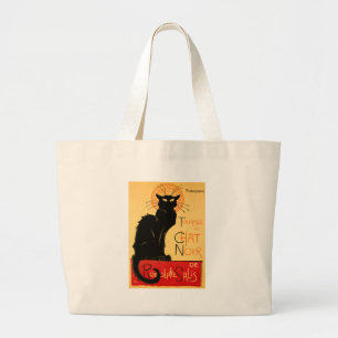 Steinlen Black Cat Classic Artwork Jumbo Stoffbeutel