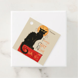 Steinlen Black Cat Classic French Artwork Geschenkanhänger