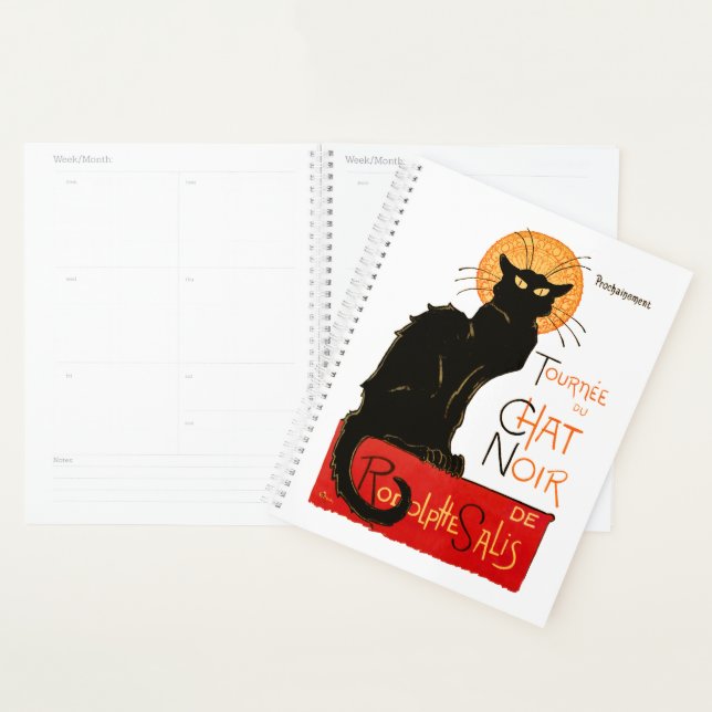 Steinlen Chat Noir Classique Art Français (Devant avec enveloppe)