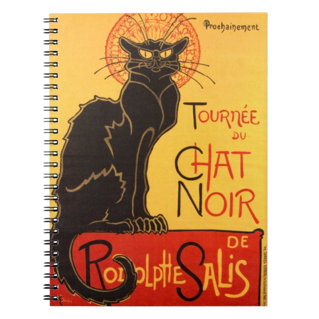 Steinlen: Chat Noir Notizblock (Vorderseite)