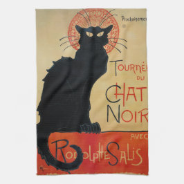 Steinlen Kunst Nouveau Tournee du Chat Noir Geschirrtuch