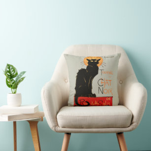 Steinlen Schwarze Katze Klassischer Französischer  Kissen