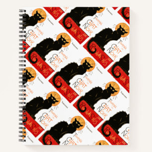 Steinlen Schwarze Katze Klassischer Französischer  Notizbuch