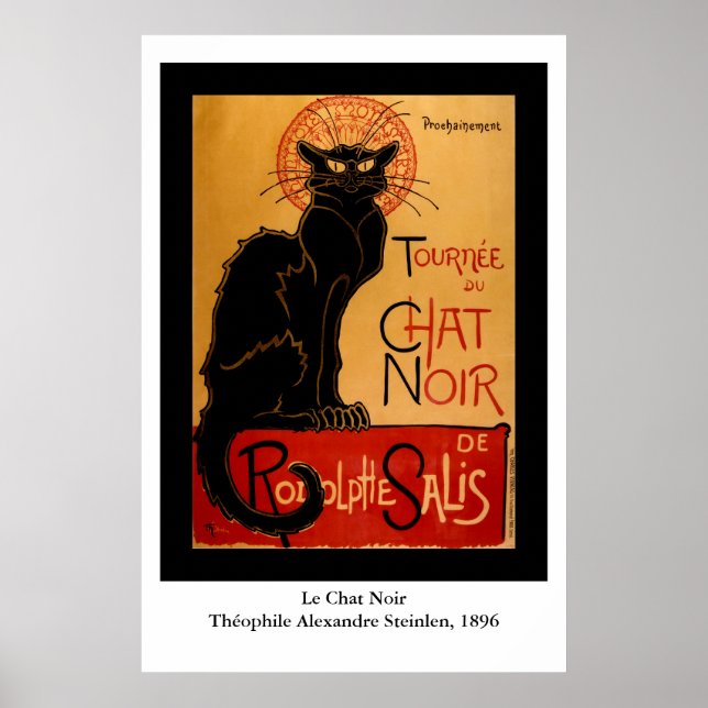 Steinlens Le Chat Noir Poster (Vorne)