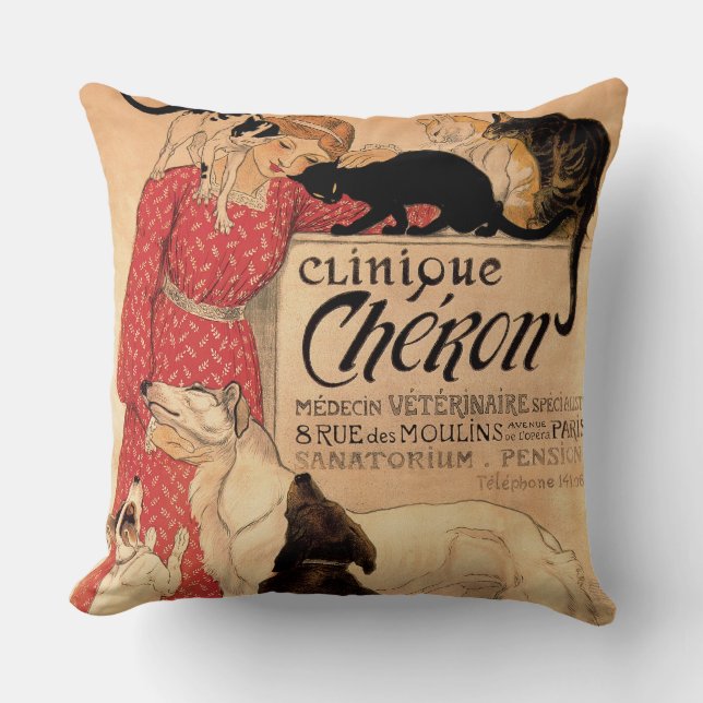 Steinlens Vintage Clinique Chéron Kissen (Vorderseite)