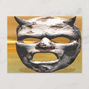 Steinmaske Postkarte