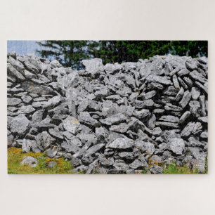 Steinmauern Inisheer Aran-Inseln Galway Irland.