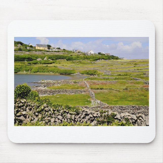 Steinmauern Irlands Mousepad (Vorne)