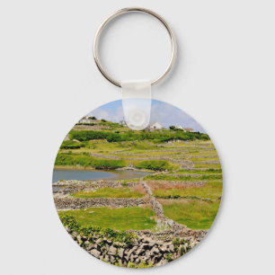 Steinmauern von Irland Schlüsselanhänger