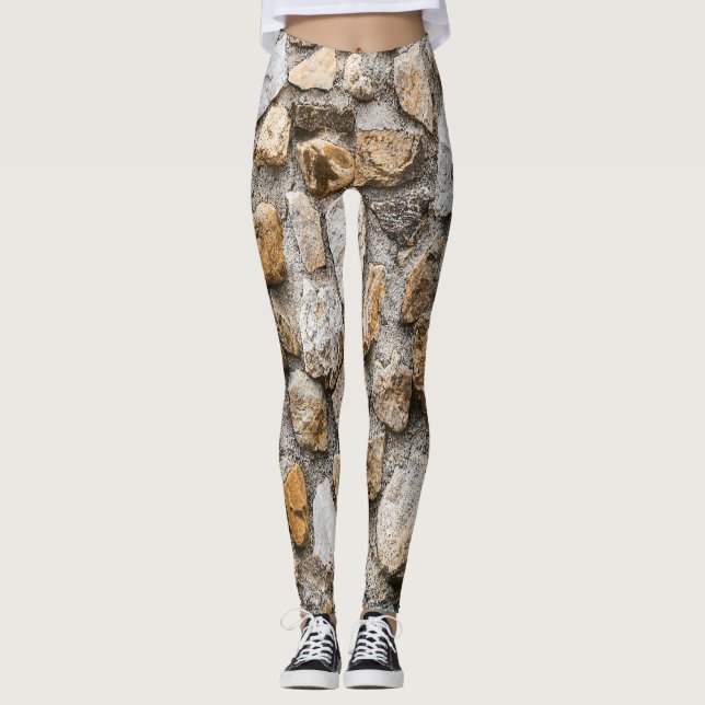 Steinmuster, Naturstein Leggings (Vorderseite)