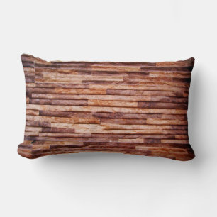 Steinplatten beschichtete Wand Lendenkissen
