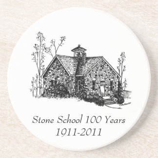 Steinschule 100 Jahre Untersetzer- Sandstein Untersetzer