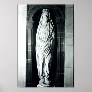 Steinskulptur von John Donne in seinem Tuch Poster