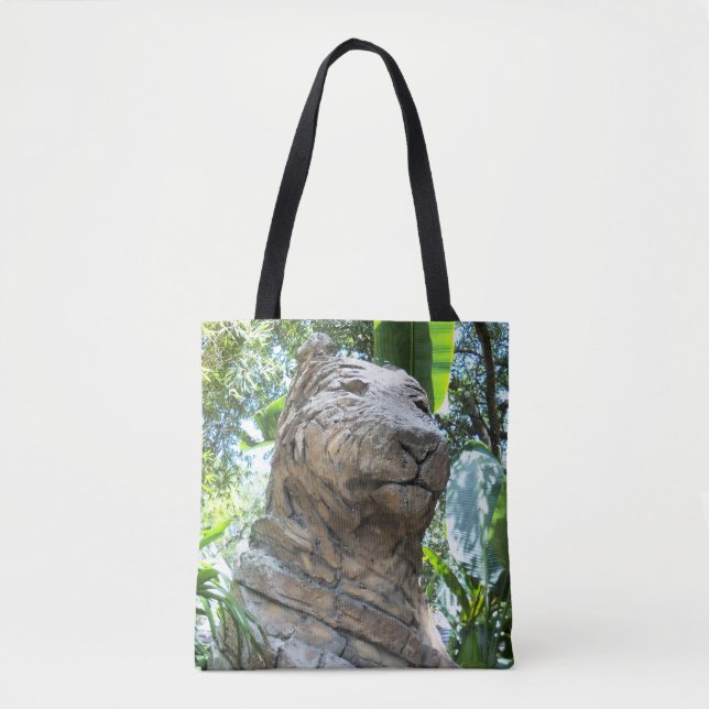 Steintiger auf einer Tottasche Tasche (Vorderseite)