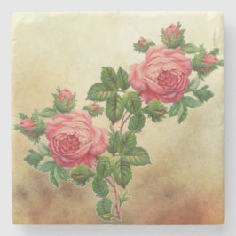 SteinUntersetzer der Vintagen Rosen