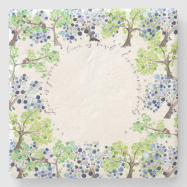 SteinUntersetzer - romantischer Wald