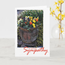 Steinurne mit Frühlingsblumen Karte der tiefsten A