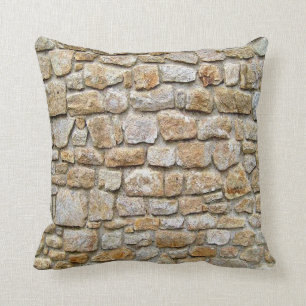 Steinwand, lustiges Kissen