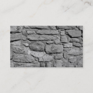 Steinwand. Schwarzweiss. Visitenkarte