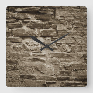 SteinWanduhr Quadratische Wanduhr
