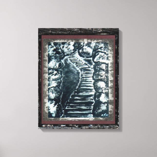 Steinweg Leinwanddruck (Vorderseite)