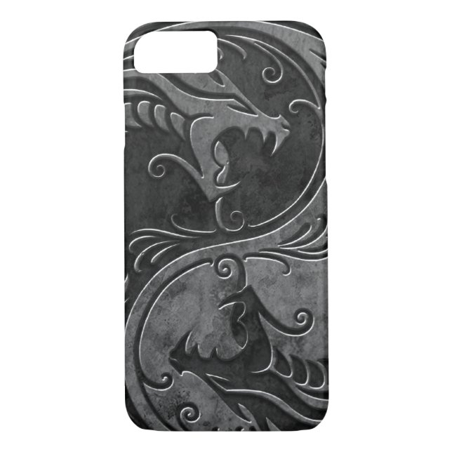 SteinYin Yang Drachen Case-Mate iPhone Hülle (Rückseite)