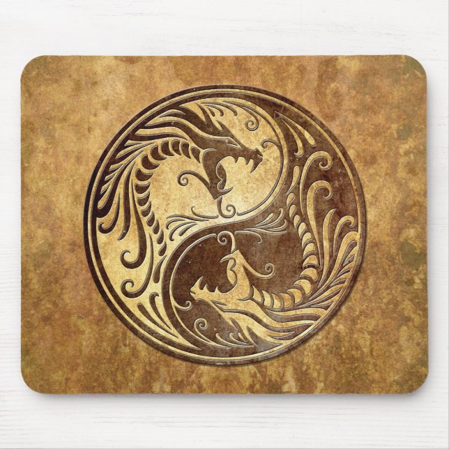 SteinYin Yang Drachen Mousepad (Vorne)