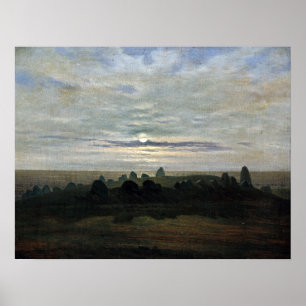 Steinzeitalter-Hügel Karls Gustav Carus Poster