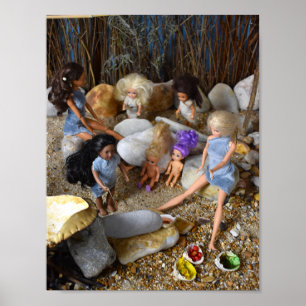 Steinzeitschule. Poster