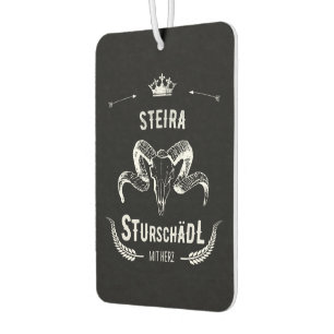 Steira Sturschädl mit Herz Steiermark Österreich Autolufterfrischer