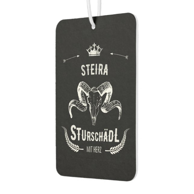 Steira Sturschädl mit Herz Steiermark Österreich Autolufterfrischer (Links)