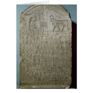 Stela commémorant l'enterrement des api