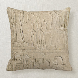 Stela, das Ramesses II anbietenweihrauch zu hallo Kissen