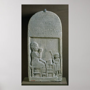 Stela von Si'gabbor, Priester des Mondgottes Poster