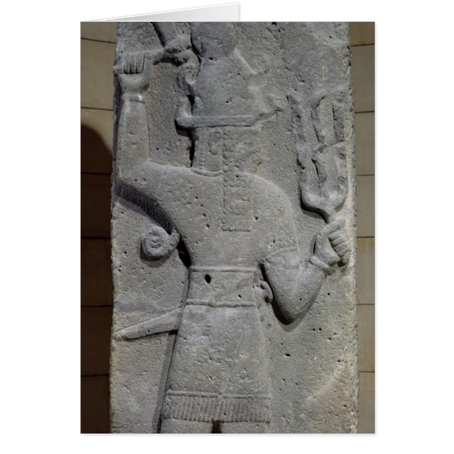 Stela von Teshub, syrischer Sturmgott (Vorne)